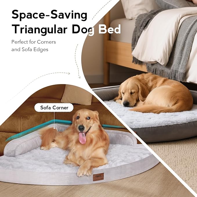 MEKIY Orthopedic Waterproof Dog Bed with Sides for Large Sizes Dogs