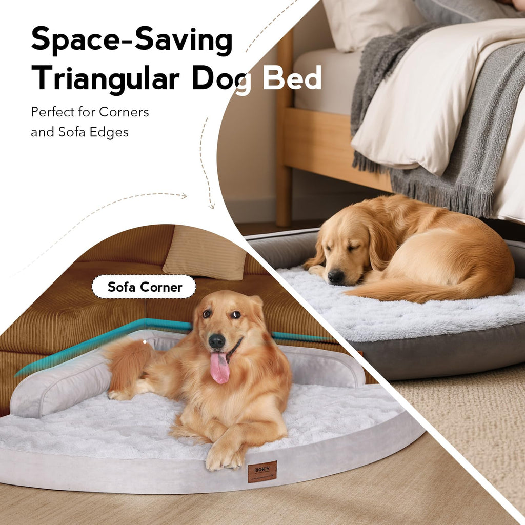 MEKIY Jumbo Orthopedic Waterproof Dog Bed with Sides for Extra Large Dogs