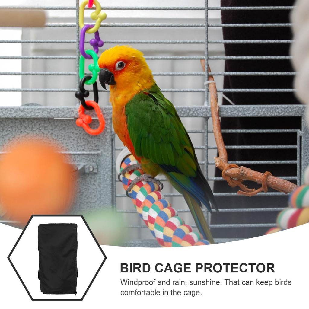 POPETPOP Bird Cage Covers for Night - Breathable, Washable Parrot & Parakeet Cage Protector