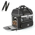 Expandable Cat Dog Carrier: NOBLE DUCK Soft-Sided Pet Carrier Airline Approved Large Small Medium Collapsible Portable Travel Up to 25 Lbs Grey