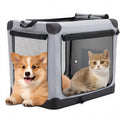DUMOS Soft Dog Crate 24 Inch, Small Foldable Outdoor Cat Carrier