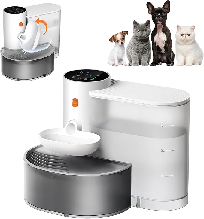Potaroma Smart Pet Water Fountain, No Filter, 3.5L