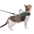 Cat Harness and Leash Set for Walking Escape Proof, Green, XX-Large