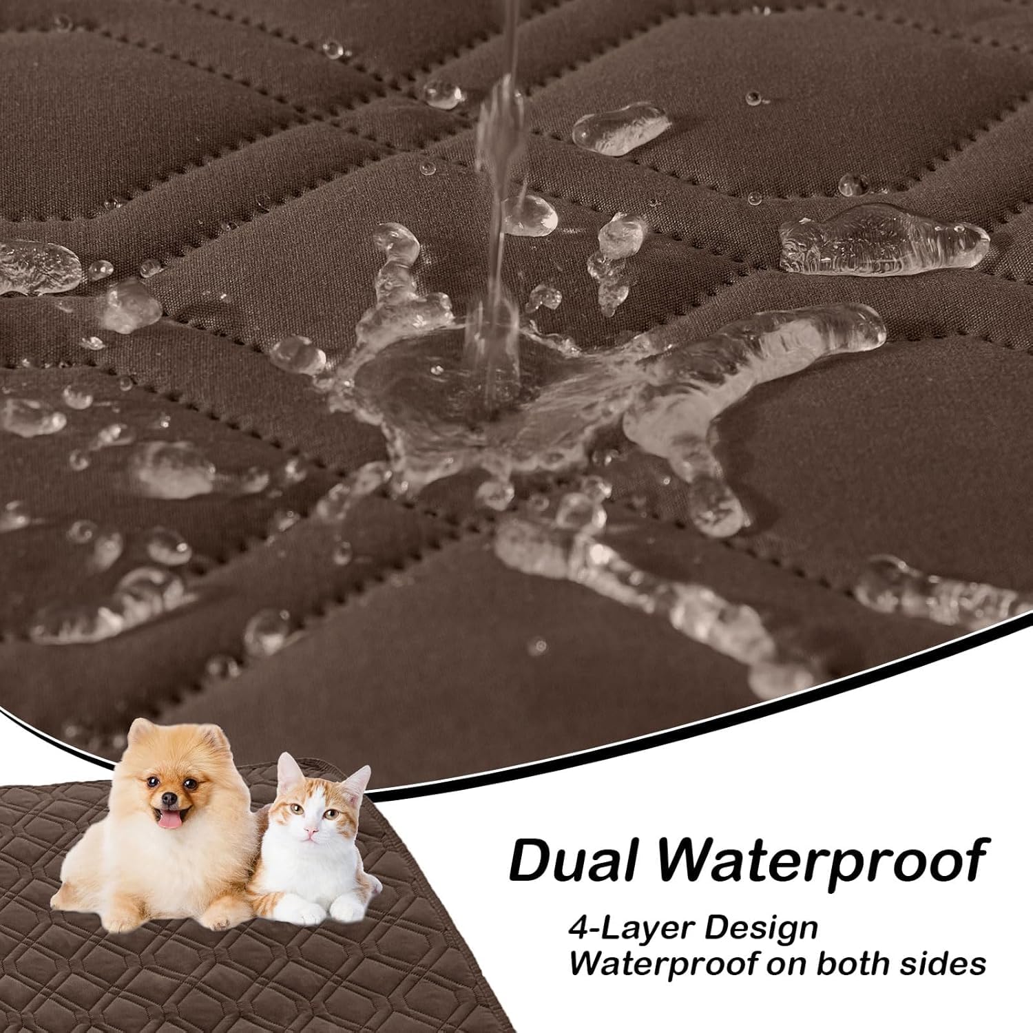 hyha Waterproof Dog Bed Blanket - Soft Pet Blanket & Sofa Cover for Dogs