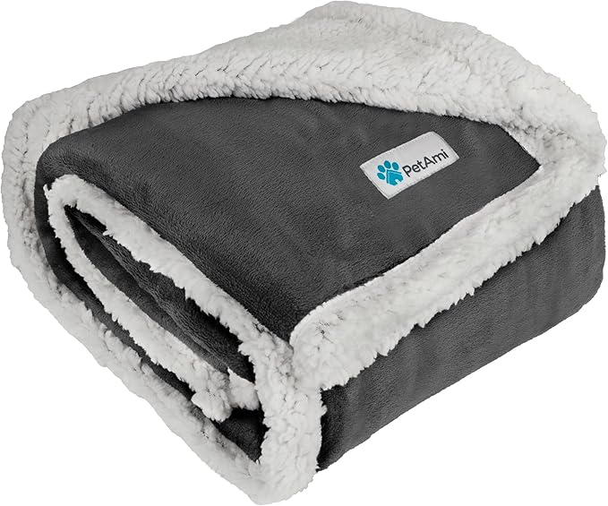 PetAmi Dog Blanket Small Medium Pet Cat Puppy Kitten, 40x29 Mini, Dark Red
