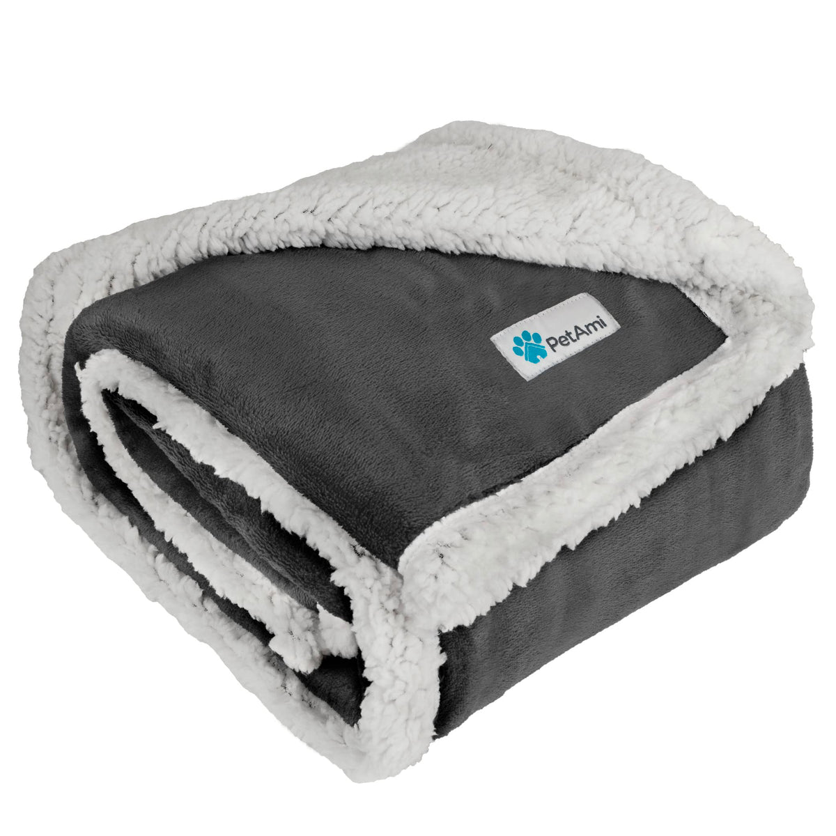PetAmi Dog Blanket for Medium Small Pet Cat Puppy Kitten, 60x40 Solid Brown