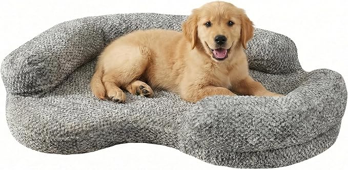 DogTender Circle Dog Bed for Small Dogs, Calming, Orthopedic Memory Foam