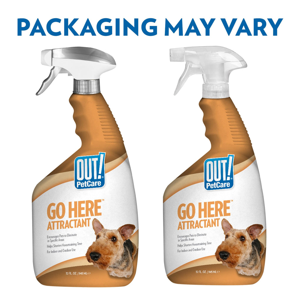 OUT! PetCare Pee Here Attractant, Potty Training Spray for Dogs, 32oz