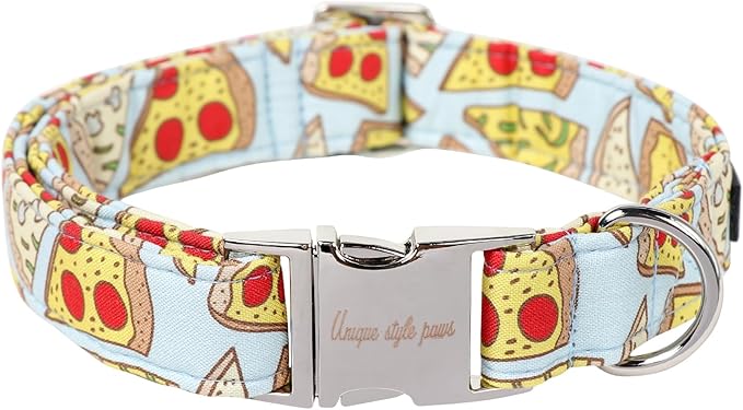 Unique style paws Dog Collar Metal Buckle Collar for Autumn Winter Christmas for Small Medium Large Boys Girls Dogs — S