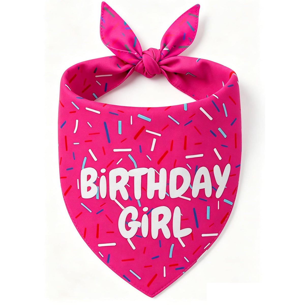 Birthday Dog Bandanas 1 Pack, Colorful HBD Dog Scarfs for Boy and Girl, Pet Scarves for Boy and Girl Bandanas for Small Medium Large Dogs (It's My Birthday, One Size)