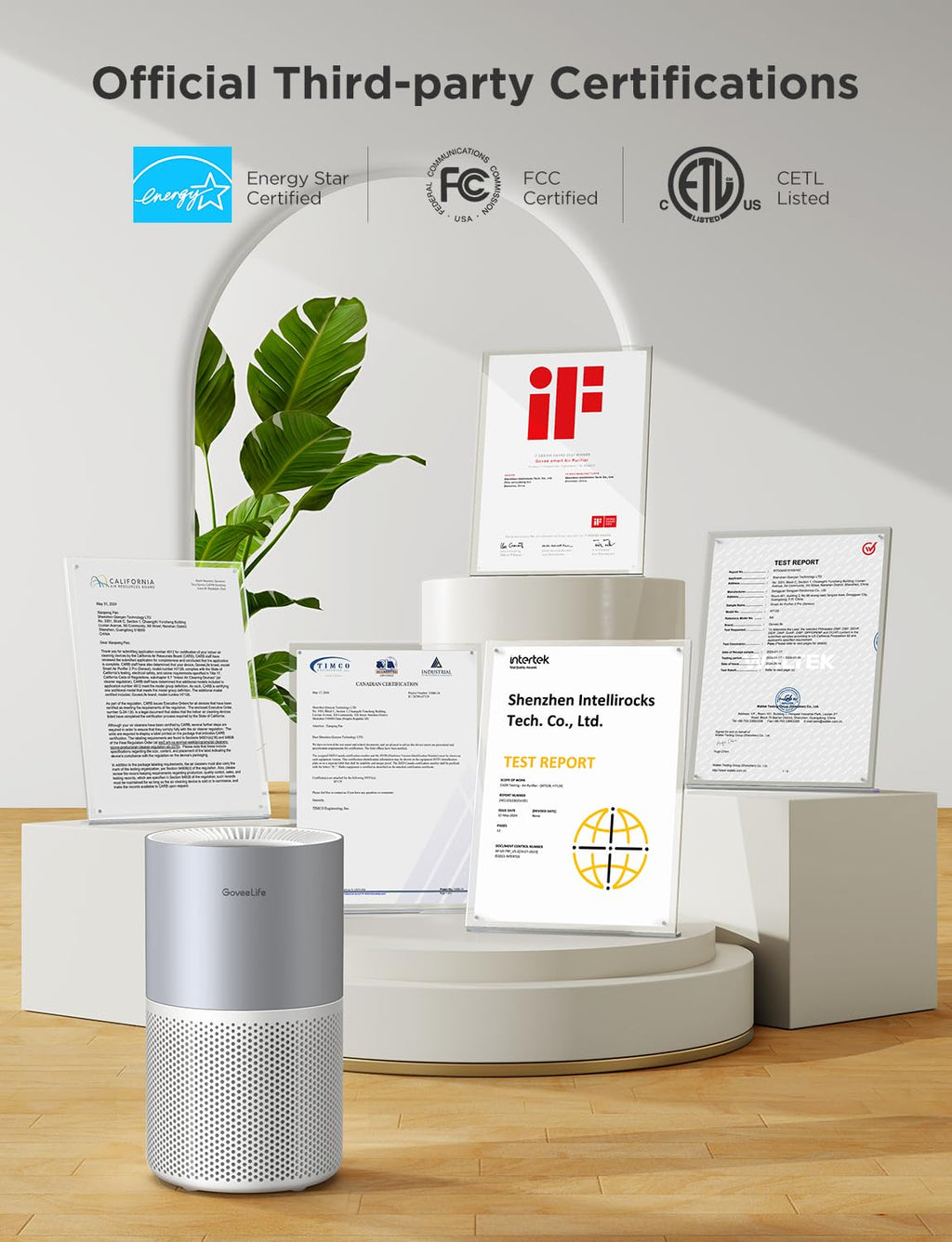 GoveeLife Air Purifier for Bedroom, Covers up to 1162ft², 24dB Sleep Mode