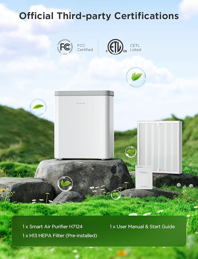 GoveeLife Smart Air Purifier for Home Large Rooms, Covers up to 1046 ft²