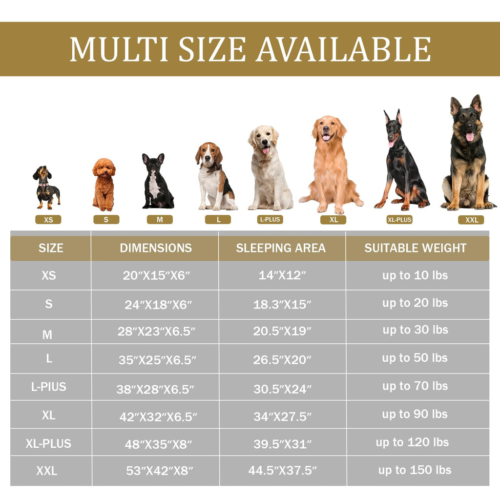 Bedfolks Orthopedic Dog Bed Extra Small, Waterproof Dog Sofa Bed for Small Dogs & Cats, Egg Foam Pet Couch Bed with Removable Washable Cover and Nonslip Bottom, Brown