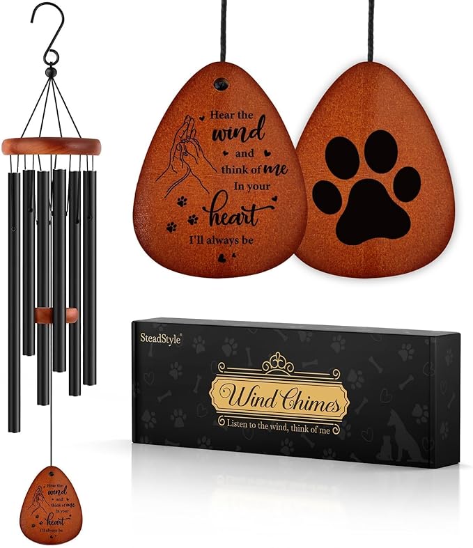 SteadStyle Pet Memorial Gifts for Dogs, Dog Memorial Wind Chimes