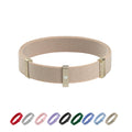 BuddyArmor Safety Cat Collar - U.S. IDA Gold Awarding Design, Elastic Quick Release, Non Breakaway - Lightweight for Kitten, Neck Fit 7.8'-15.7' for All Small Large Cat,M(Linen)