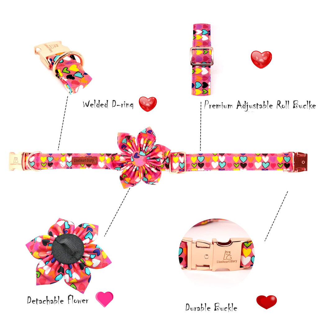Lionheart glory Easter Dog Collar with Flower Carrot Print Dog Collar Girl Soft Durable Adjustable Puppy Gift Collar Bows Spring Collar Dog Flower