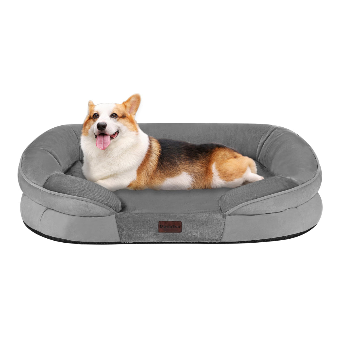 Dwanton Orthopedic Waterproof X-Large Dog Bed Sofa, Gel Memory Foam, 45"