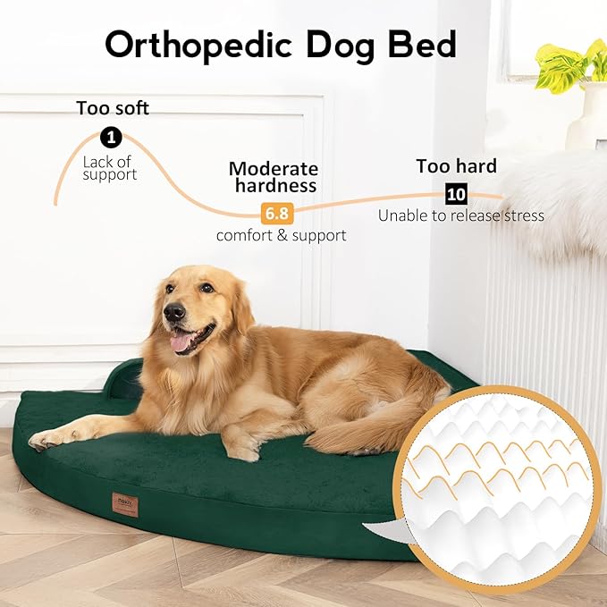 MEKIY Orthopedic Waterproof Dog Bed with Sides for Large Sizes Dogs