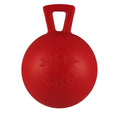Jolly Pets Tug-n-Toss Heavy Duty Dog Toy Ball with Handle, 3 Inches/Mini, Red (403 RD)