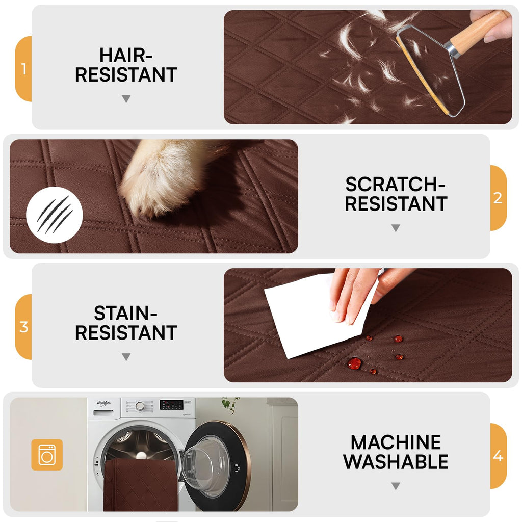 Luciphia Waterproof Couch Cover for Dogs, Non-Slip Pet Sofa Protector