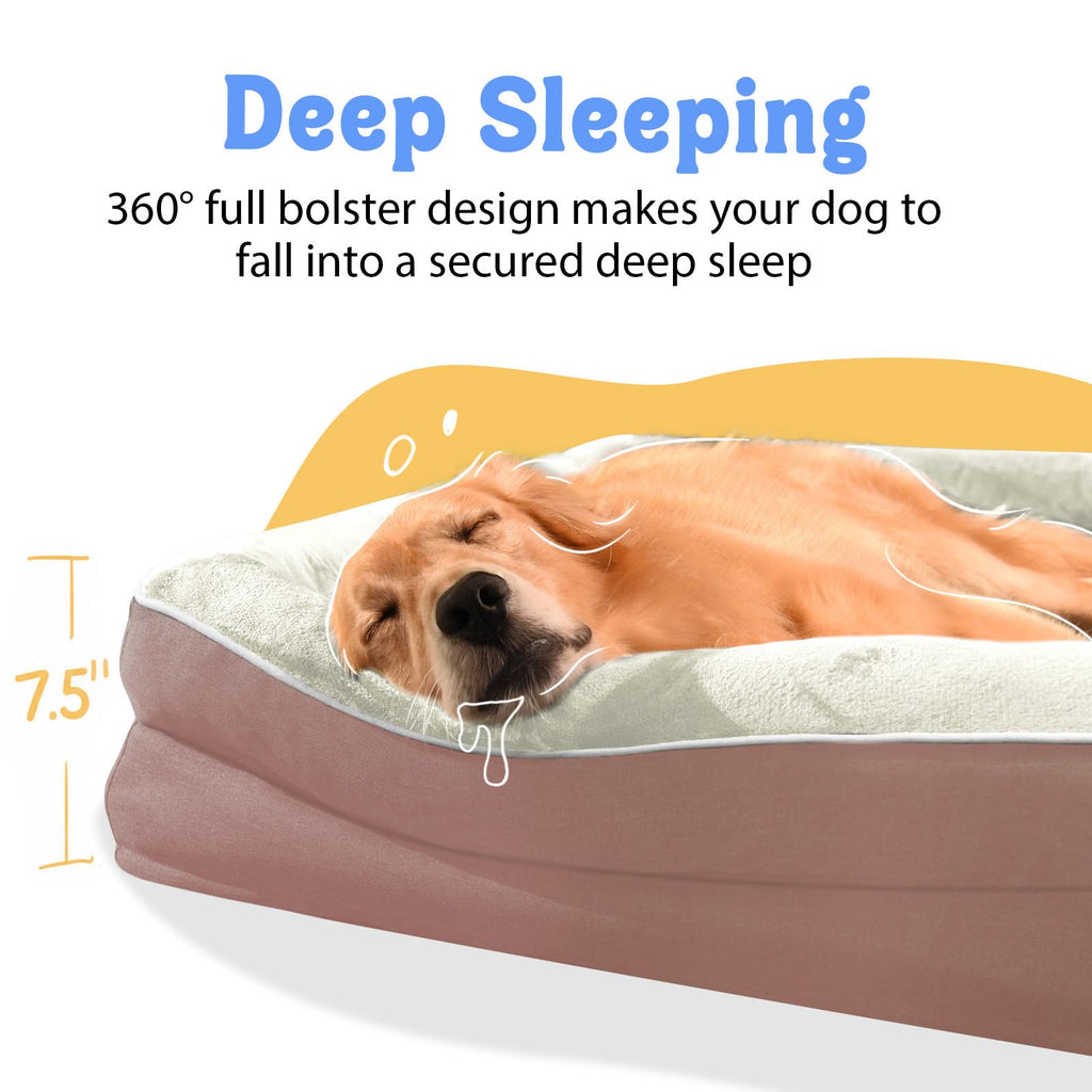 Chez Paw Waterproof Orthopedic XL Dog Bed for Large and Extra Large Dogs