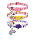 SCENEREAL Breakaway Cat Collars with Bell, 3 Pack Adjustable Safety Cat Collar for Boy and Girl Cats, Cute Kitten Collar for Cats Puppies Daily Wearing