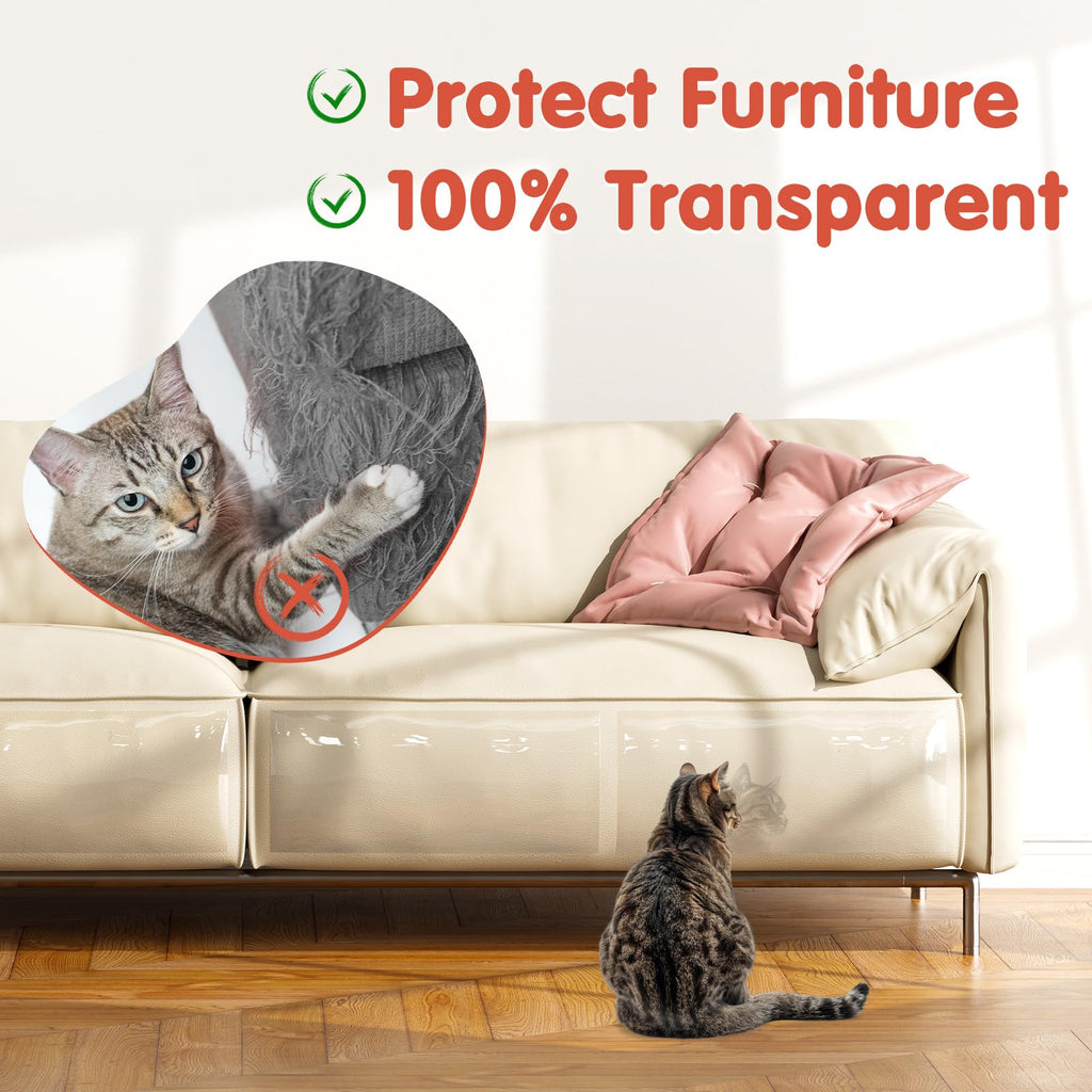 Secopad 18 PCS Cat Scratch Furniture Protector, Couch Protector, 14IN