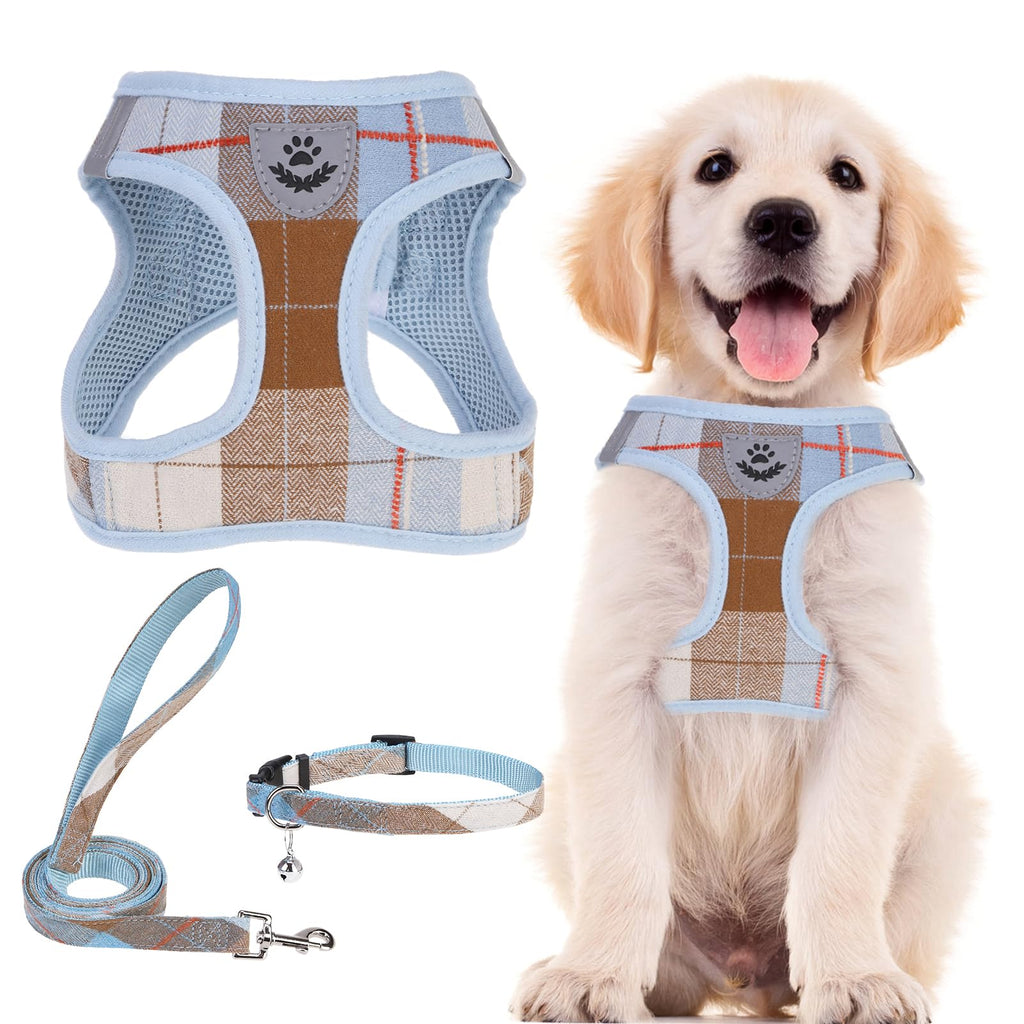 PUPTECK Dog Harness, Collar and Leash Set No Pull for Small Medium Sized