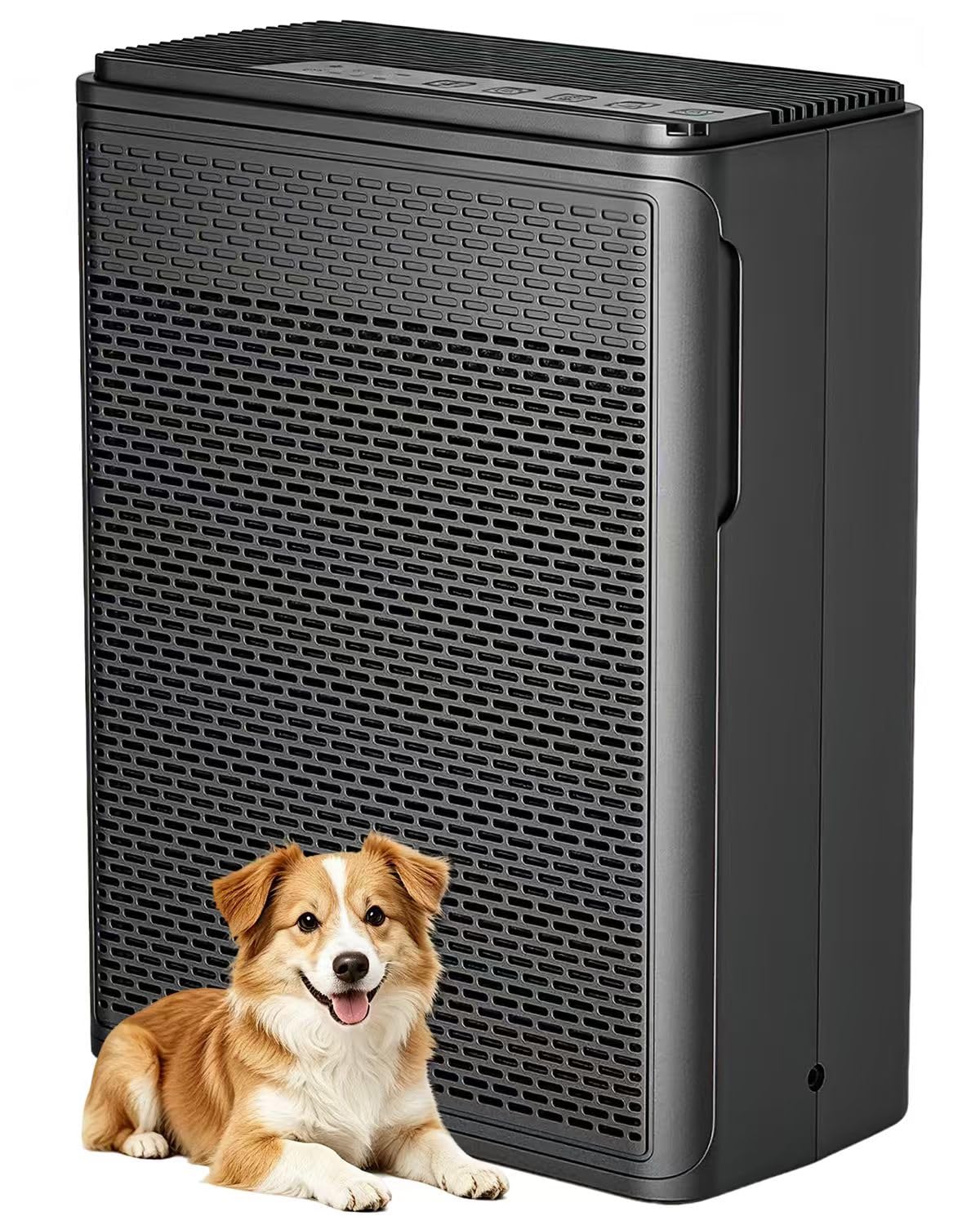 YARIKI Air Purifiers for Home Pets Covers Up to 1500 Sq Ft,H13 Hepa Filter with Washable Pre-Filter,Pet Hair Dander Smoke Air Cleaner,22 dB Quiet Sleep for Living Room Bedroom Kitchen,P280 (White)