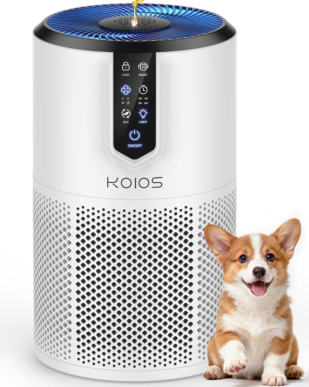 KOIOS Air Purifiers for Bedroom, 1300Ft², H13 HEPA Air Purifiers for Home