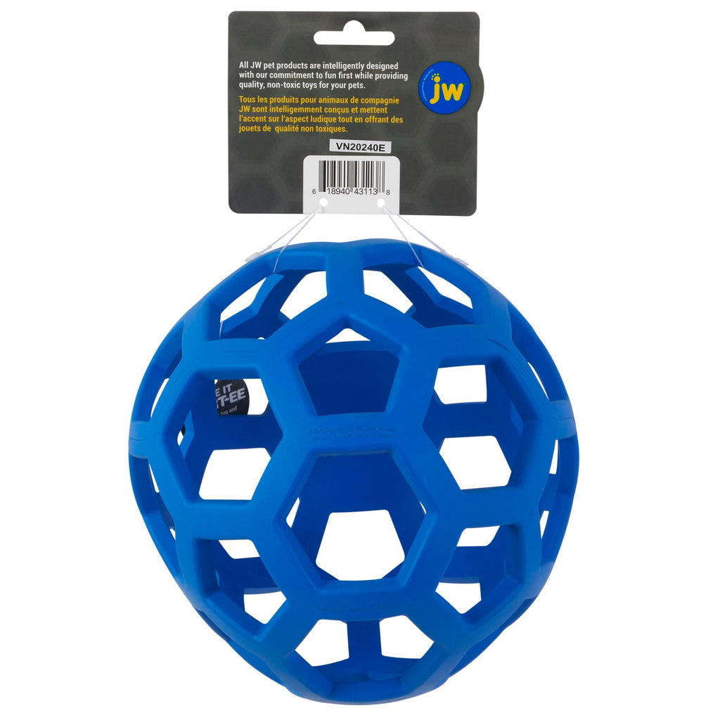 JW Pet HOL-ee Roller Dog Puzzle Ball, XL 7.5in, Natural Rubber