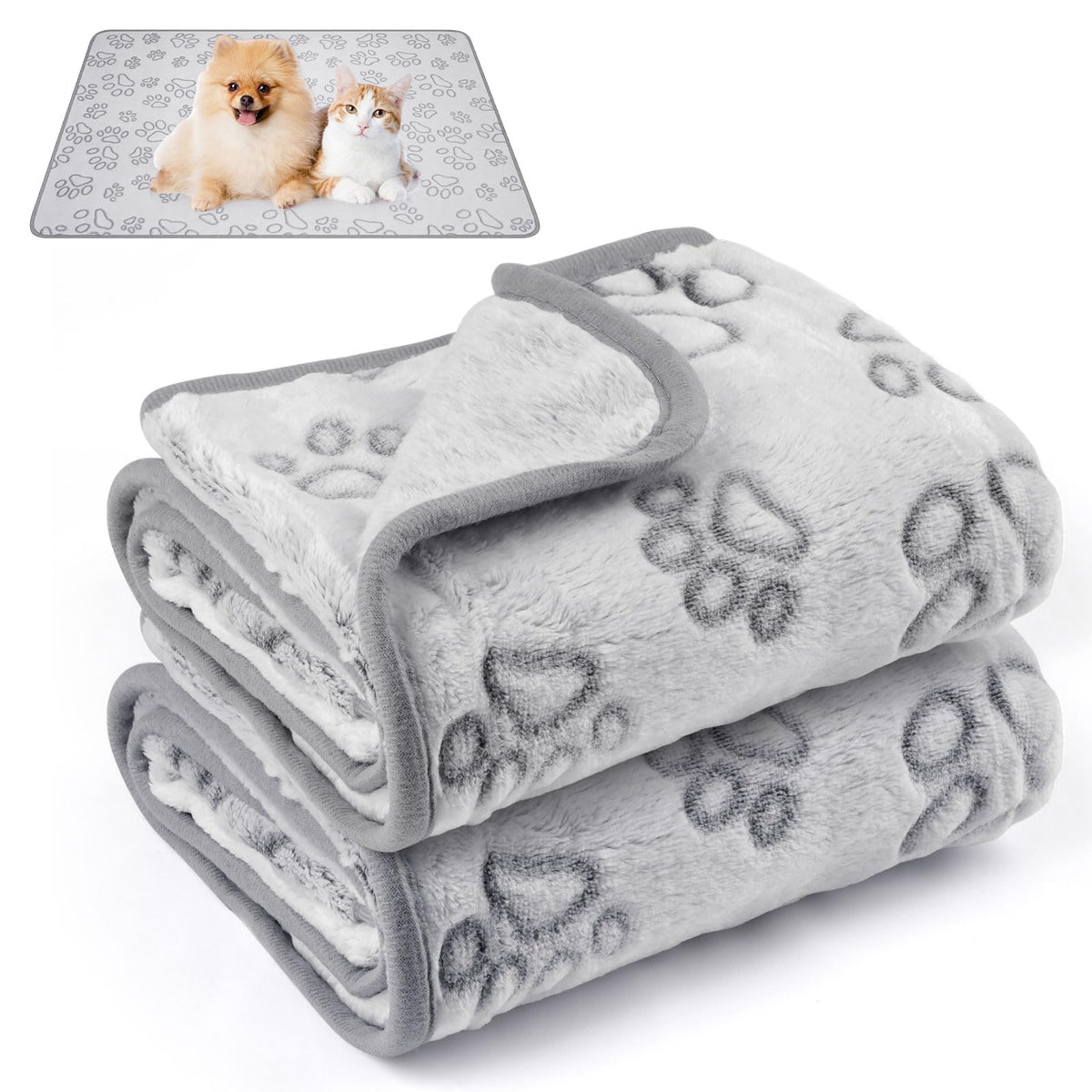 Okxiri Dog Blankets for Small, Medium Dogs, Puppy Blanket Washable