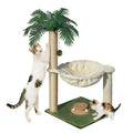 Fantasreen Cat Tree 28'' with Hammock & Interactive Toy for Indoor Cats