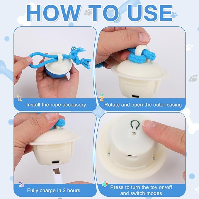 Interactive Dog Toys,2026 Upgraded Motion Activated Automatic Rolling Ball Toys for Small/Medium/Large Dogs Balls,Interactive Dog Ball for Boredom to Keep Them Busy,With USB Rechargeable (Orange)