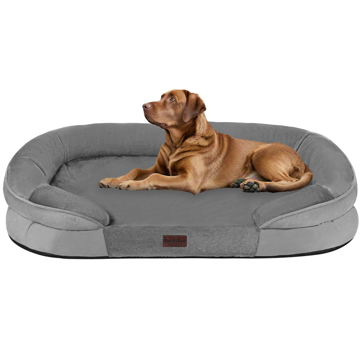Dwanton Orthopedic Waterproof X-Large Dog Bed Sofa, Gel Memory Foam, 45"