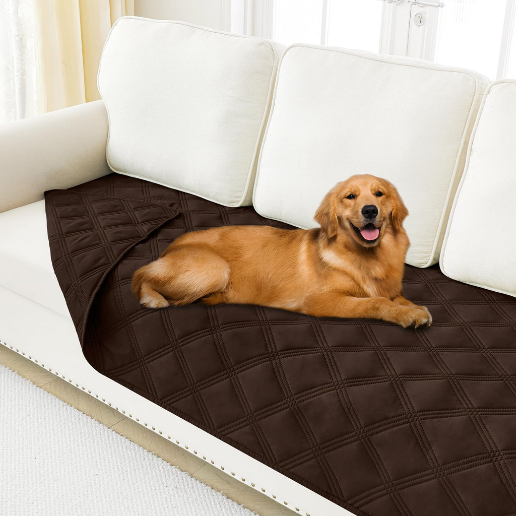 Smiry Waterproof Dog Bed Cover, Reversible Pet Blanket for Sofa Couch