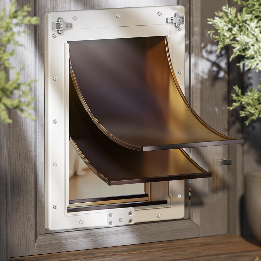 PETCOMING Medium Dog Door for Door, Pets Up to 45 lb