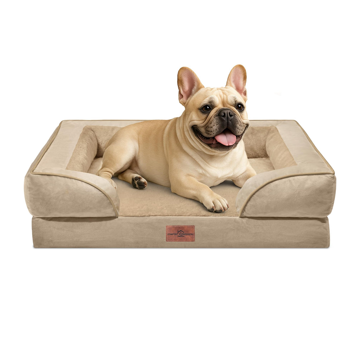 Comfort Expression Waterproof Orthopedic Dog Bed for Medium Size Dog