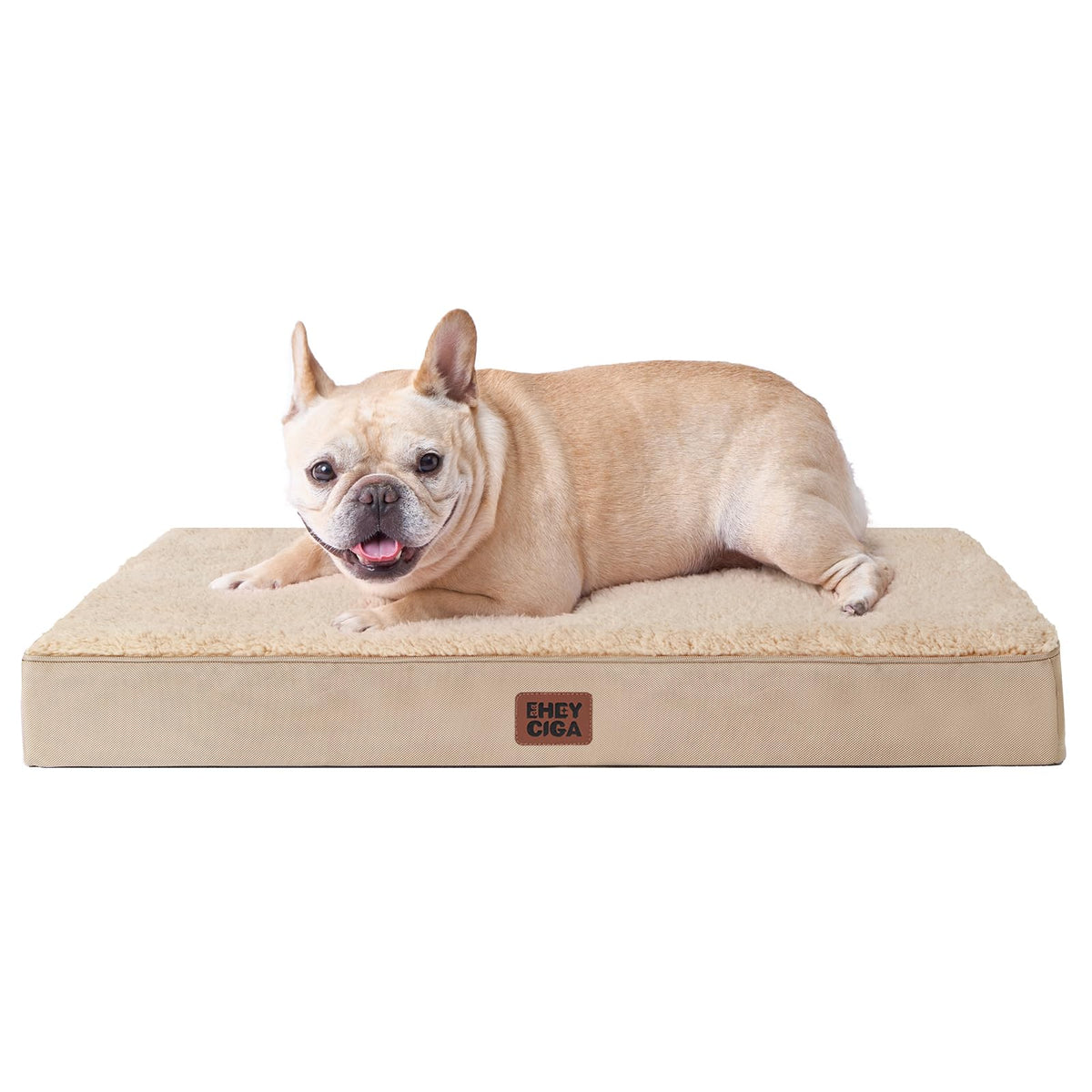 EHEYCIGA Orthopedic Dog Beds, Egg Crate Dog Bed Pet Mat with Washable Removable Cover, All Size Dogs
