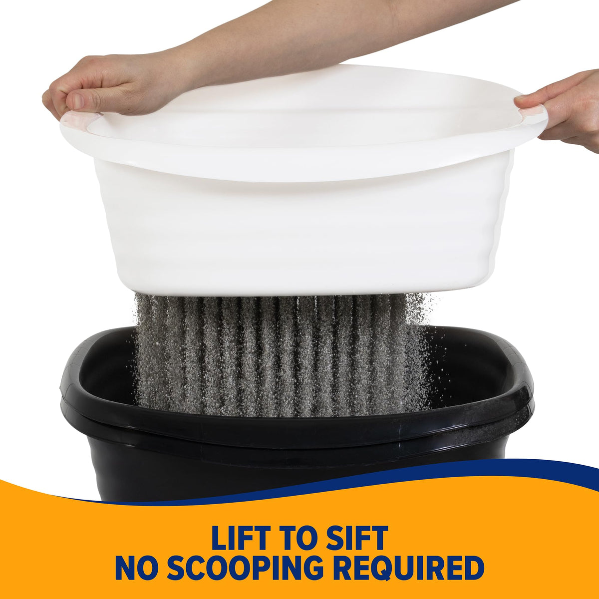 Arm and Hammer Large Sifting Cat Litter Box with Microban