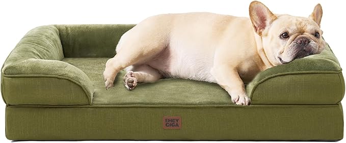 EHEYCIGA Orthopedic Dog Bed Medium Size Dog, Waterproof Washable Pet Beds