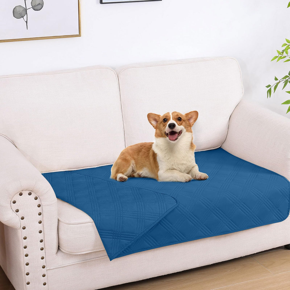 hyha Waterproof Dog Bed Blanket - Soft Pet Blanket & Sofa Cover for Dogs