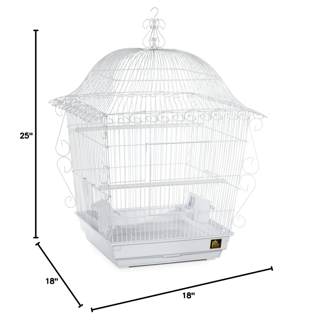 Prevue Pet Products Scrollwork Bird Cage Compatible with Stand - White