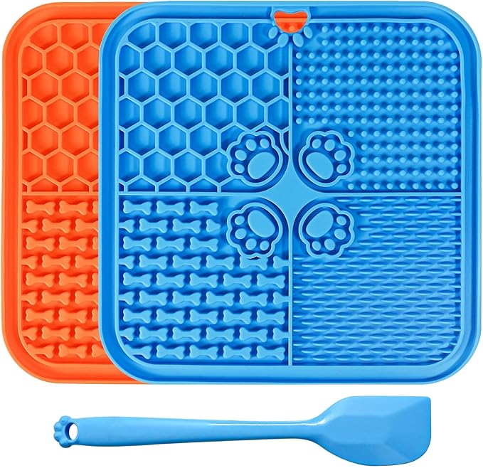Lick Mat for Dogs, Slow Feeder with Suction Cups for Dog Anxiety Relief