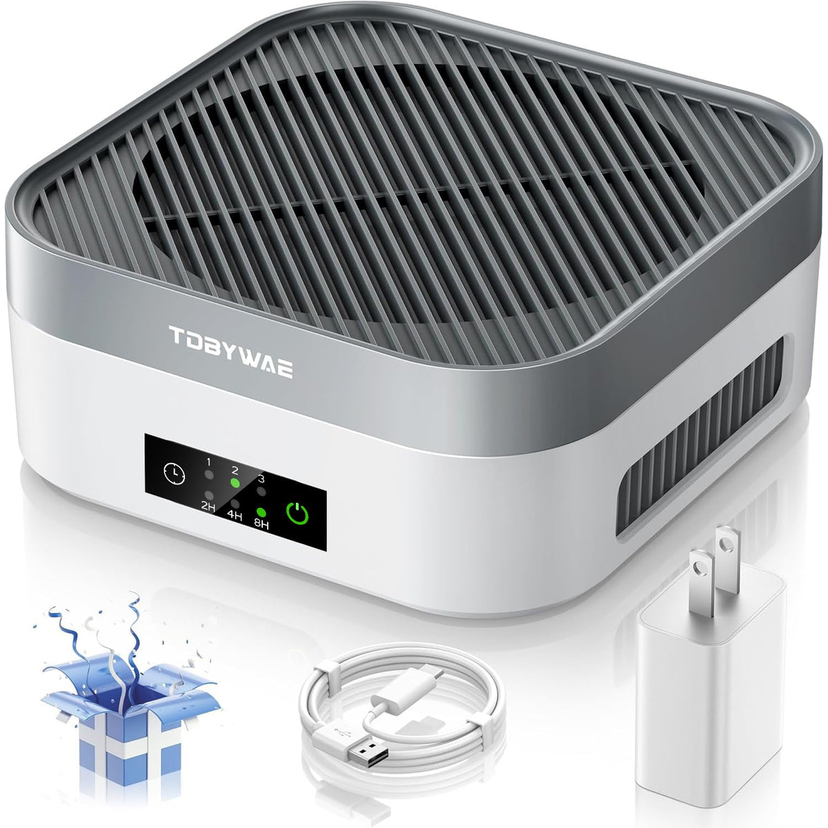 TDBYWAE Air Purifiers for Home Bedroom Up to 600 ft², True HEPA Air Purifier for Pets Dust Dander Pollen Odor Smoke, Portable Car Air Purifier for Travel