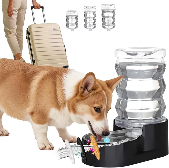 RIZZARI 7L Elevated Dog Water Dispenser:Comfortable Feeding Height