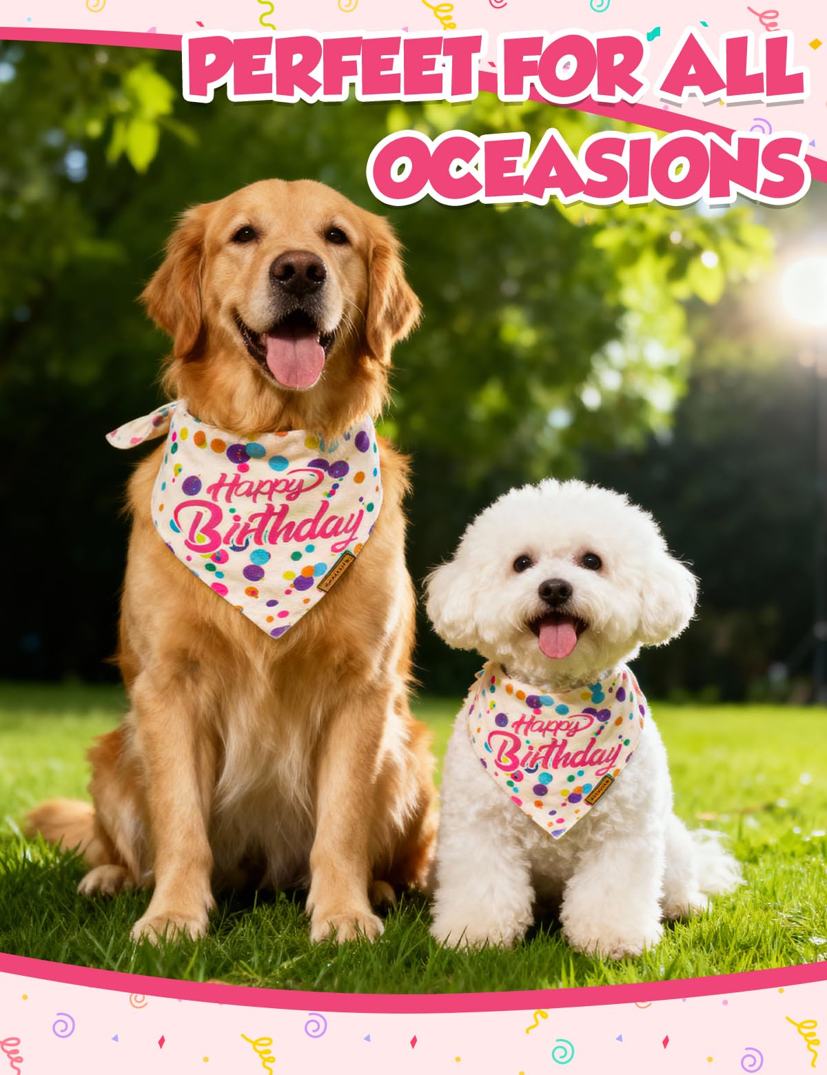 Qxsnuvvlg Dog Birthday Bandana,Dog Birthday Decorations