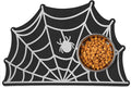 Pet Mats for Food and Water Dog Cat Food Mats Pet Feeding Mat Anti-Slip No Stains Quick Dry Floors Waterproof Placemat for Pet Food Water Bowl Mat Halloween Decorations - 23.6"x15.7" Spider Web