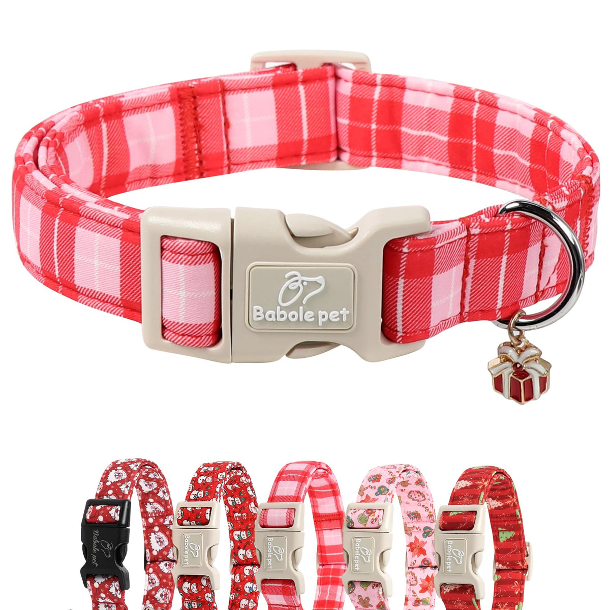Babole Pet St Patricks Day Dog Collar for Small Dogs - Lucky Flower Shamrock Green Dog Collars, Cute Irish Clover Puppy Collar with Quick Release Buckle for Girls&Boys Dogs XS