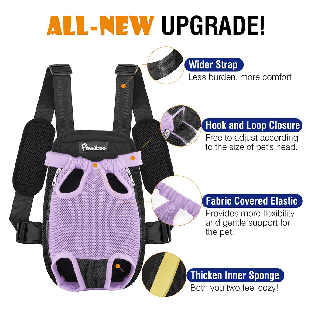 Pawaboo Pet Front Carrier Backpack for Small Medium Dogs